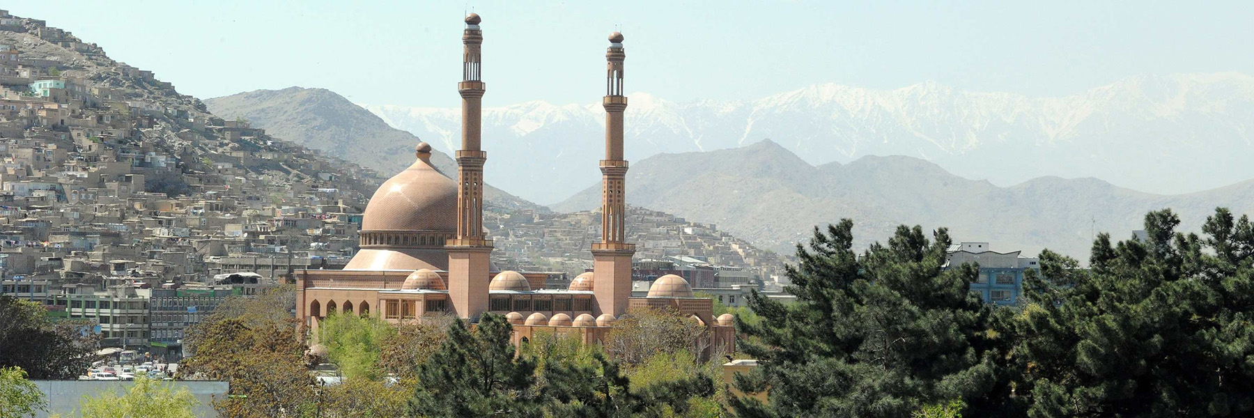 A view of the Haji Abdul Rahman Mosque in Kabul, which is the largest in Afghanistan