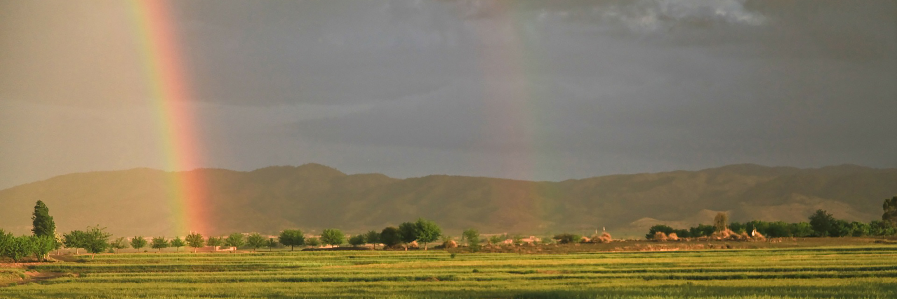 Rainbow across the sky