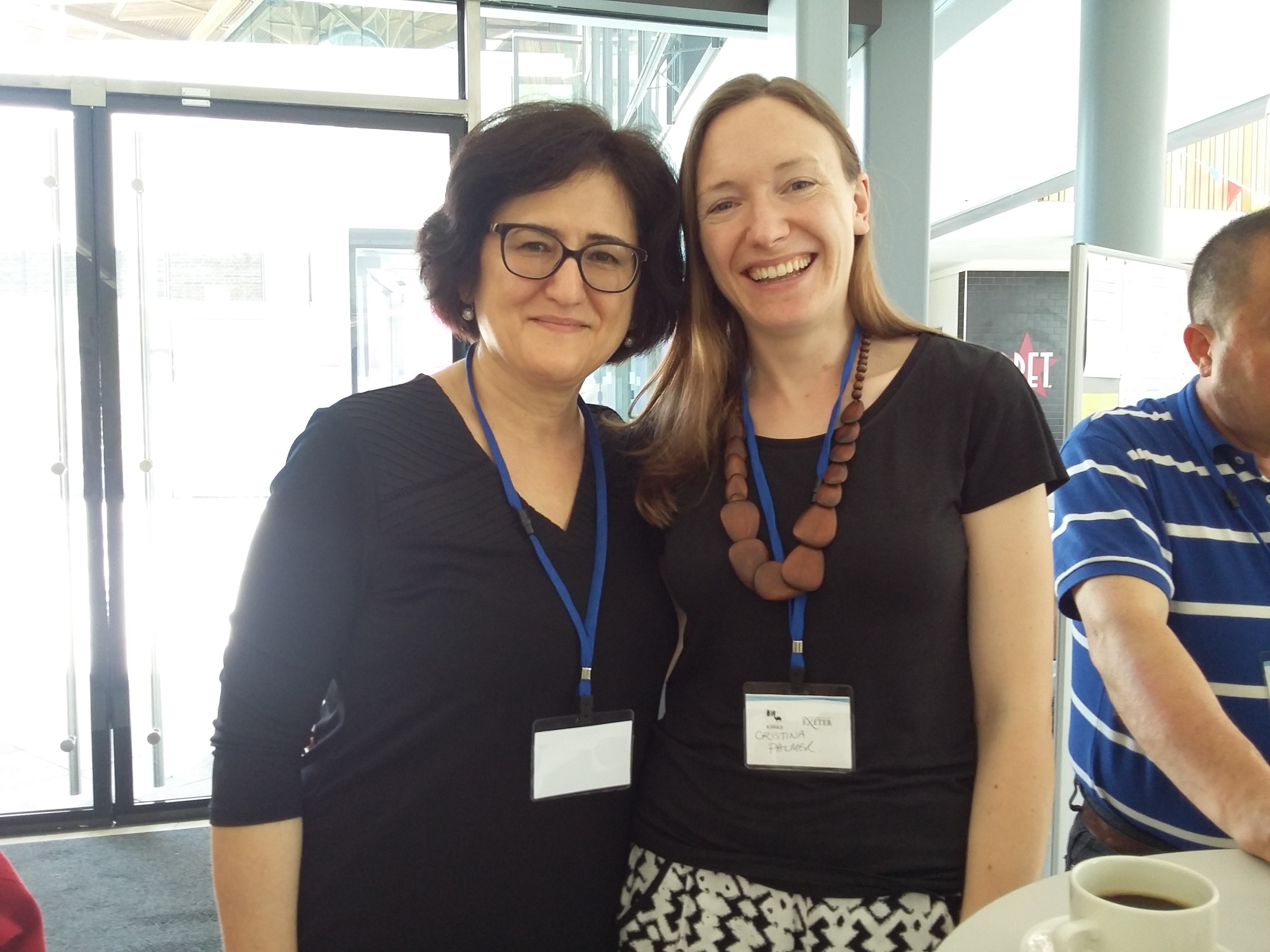 Me and Gulnisa at the conference.