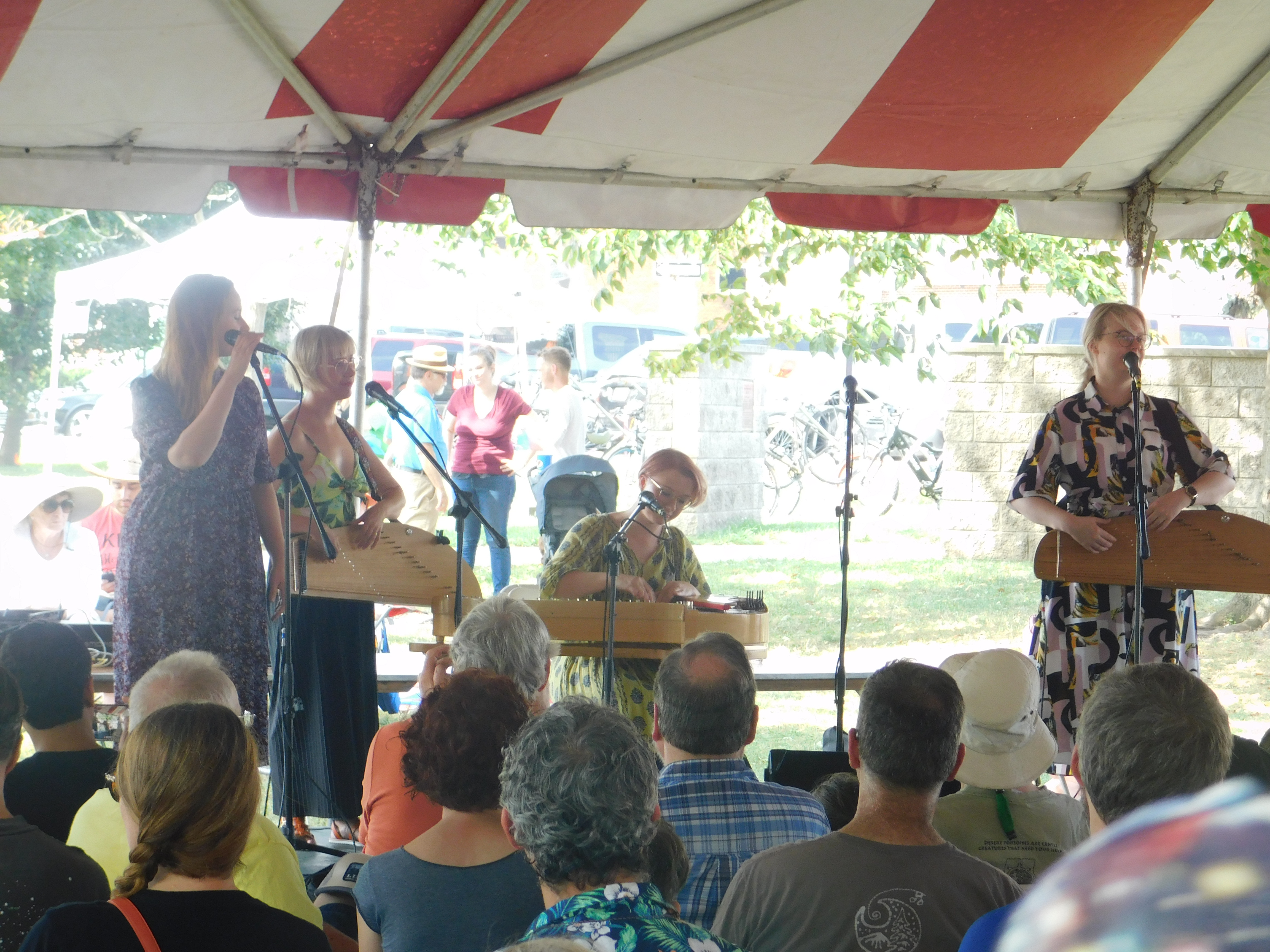 Four musicians performing