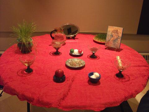 Table of items at Navruz