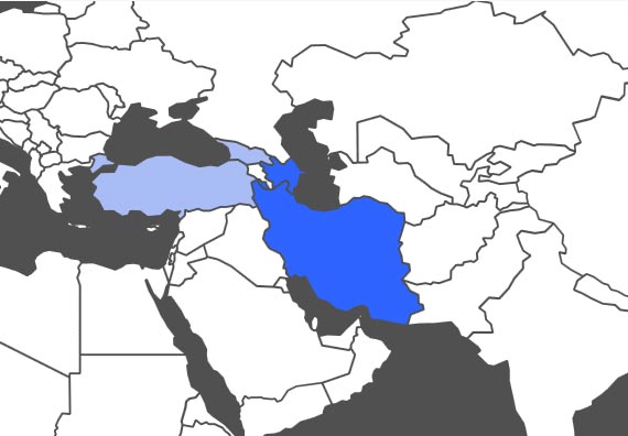 Azerbaijani Language Map