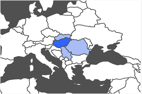 Hungary Language Map