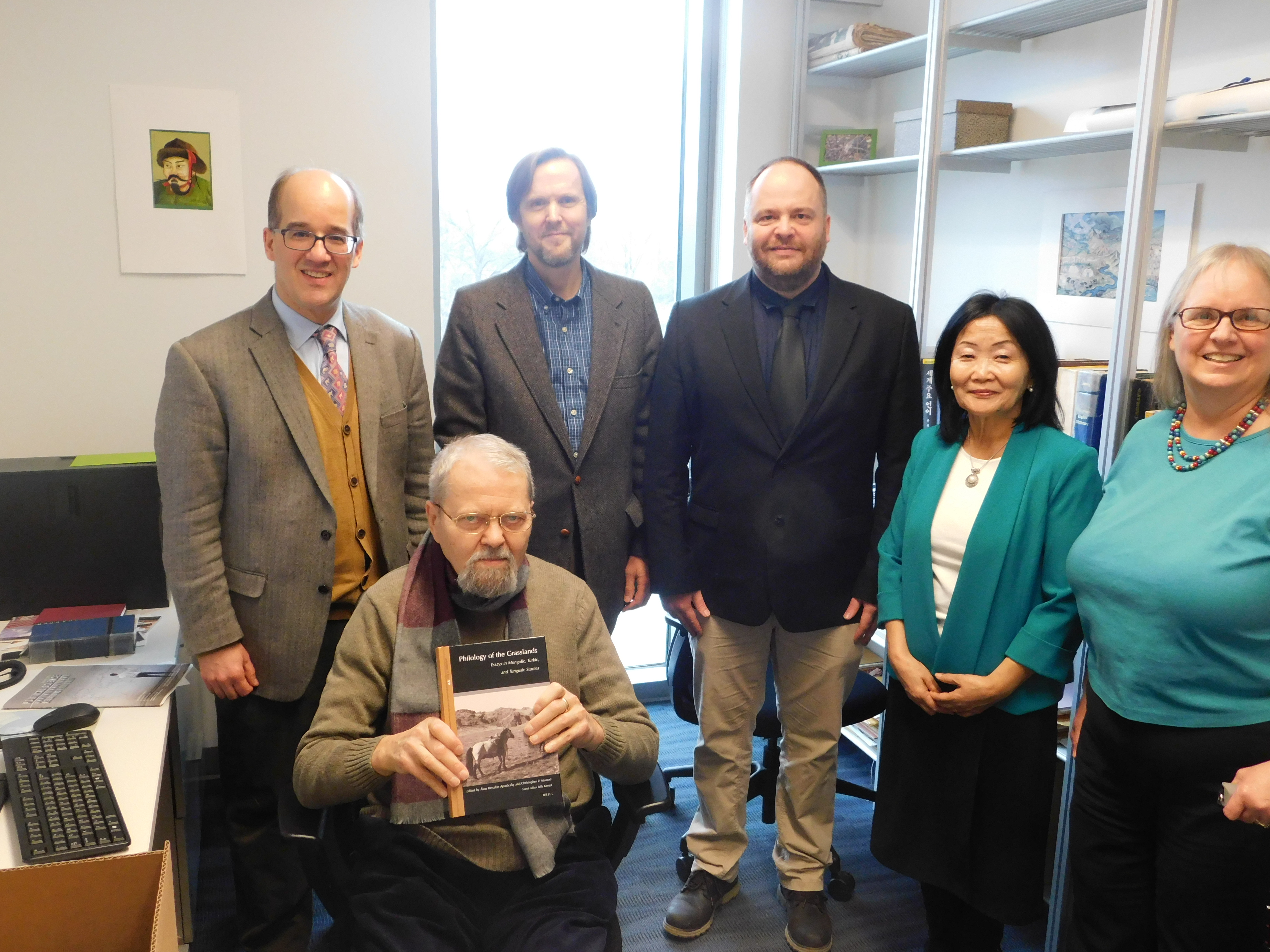 Dr. Kara receiving the festschrift prepared in his honor