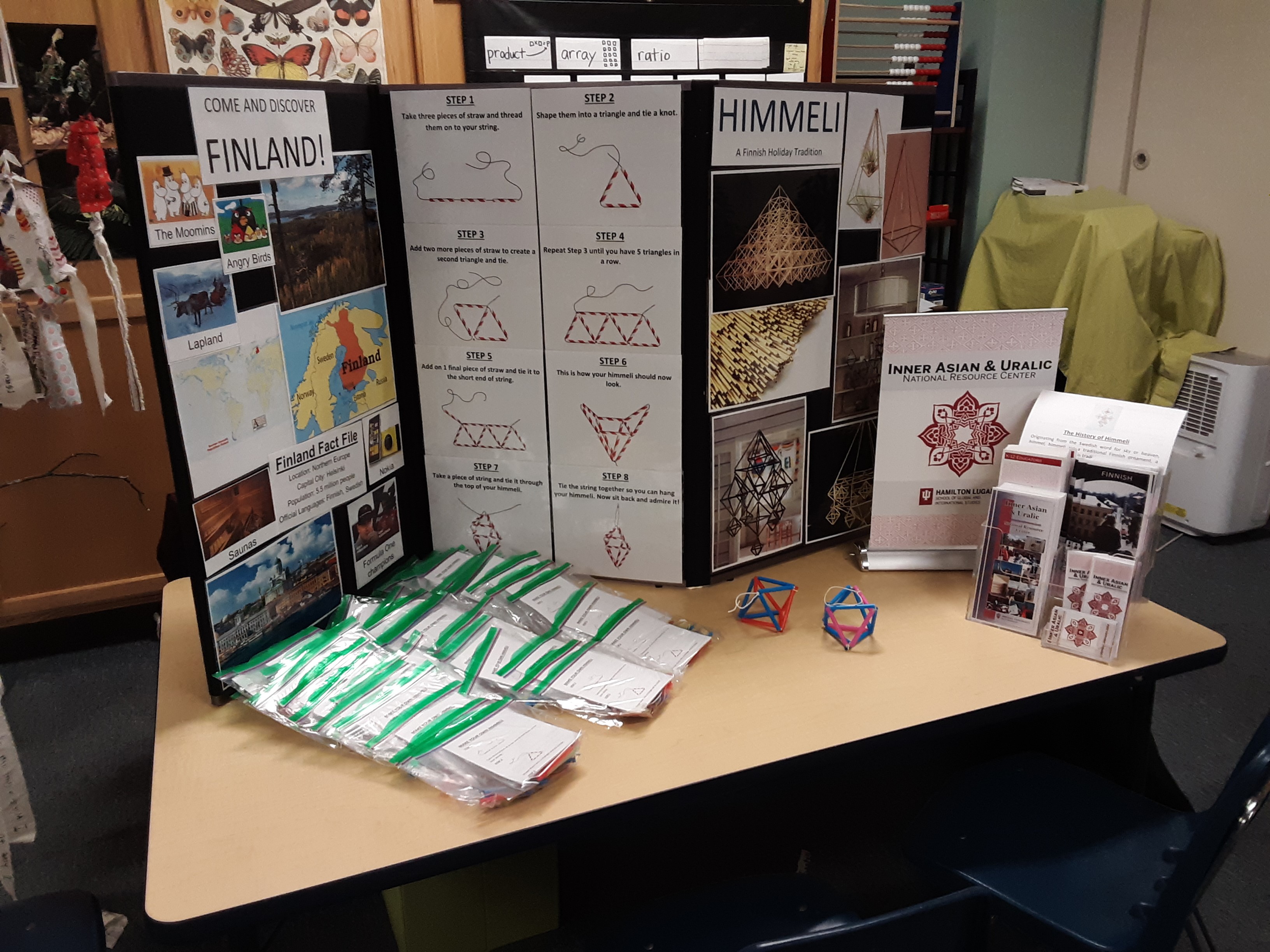 Ready to make Himmeli at Project International Night